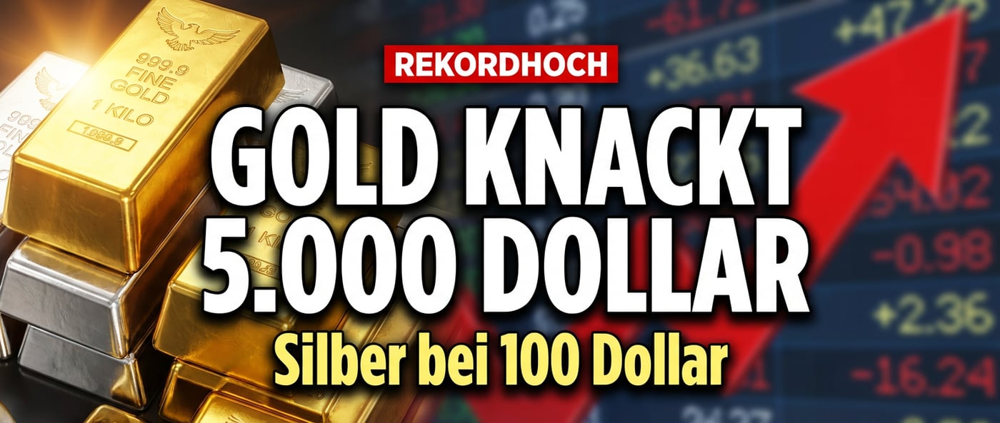 Edelmetalle im Höhenflug: Gold und Silber sprengen alle Rekorde