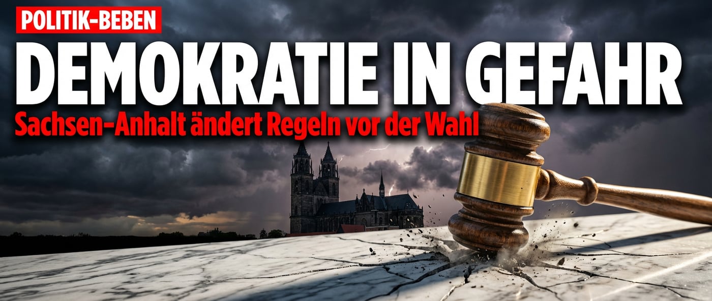 Ein Schlag ins Gesicht der Demokratie: Sachsen-Anhalt schmiedet Anti-AfD-Gesetz vor der Landtagswahl