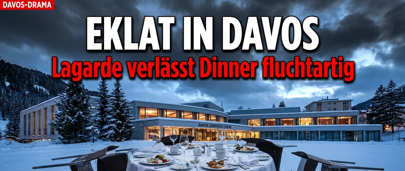Eklat in Davos: Lagarde verlässt Dinner nach US-Kritik an Europa fluchtartig