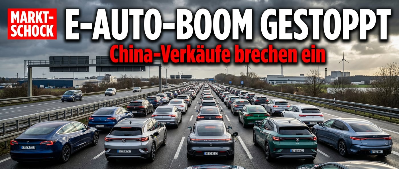 Elektroauto-Boom gerät ins Stottern: Globaler Absatz erstmals rückläufig