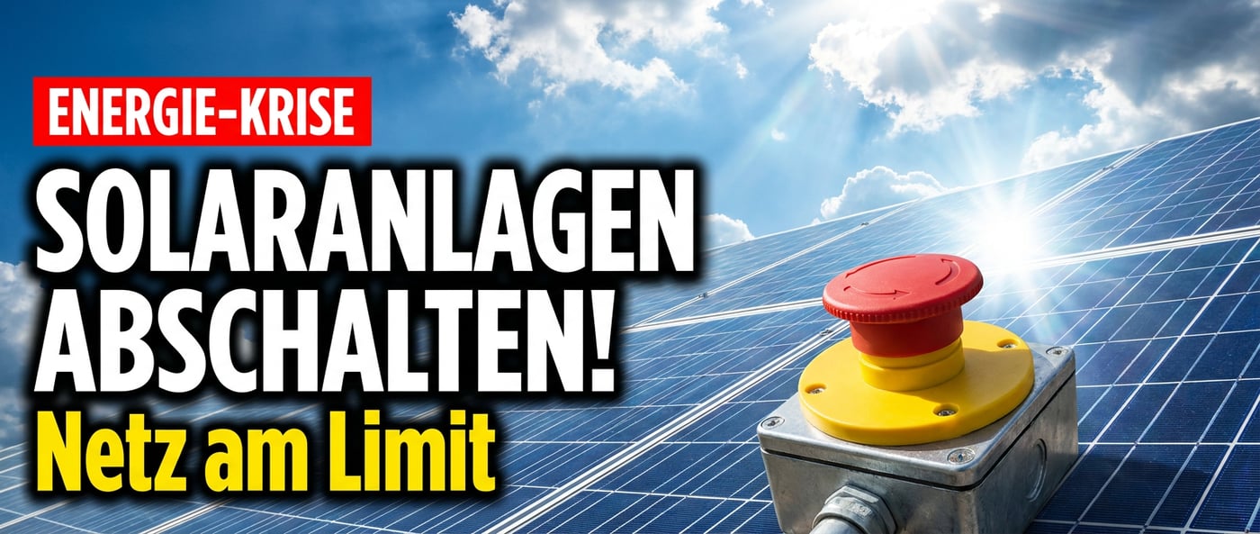 Energiewende-Absurdistan: Wenn Solarstrom-Besitzer ihre Anlagen abschalten sollen, um das Netz zu retten