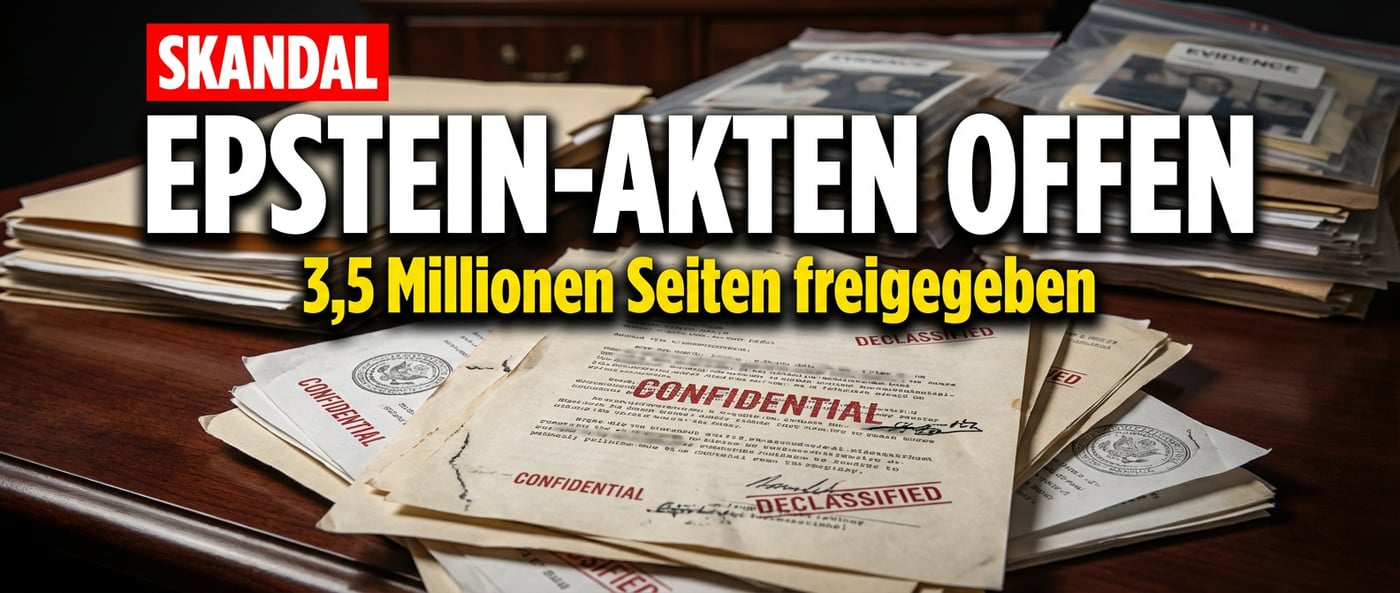Epstein-Skandal: US-Regierung legt Millionen brisanter Dokumente offen – Prominente nicht geschützt