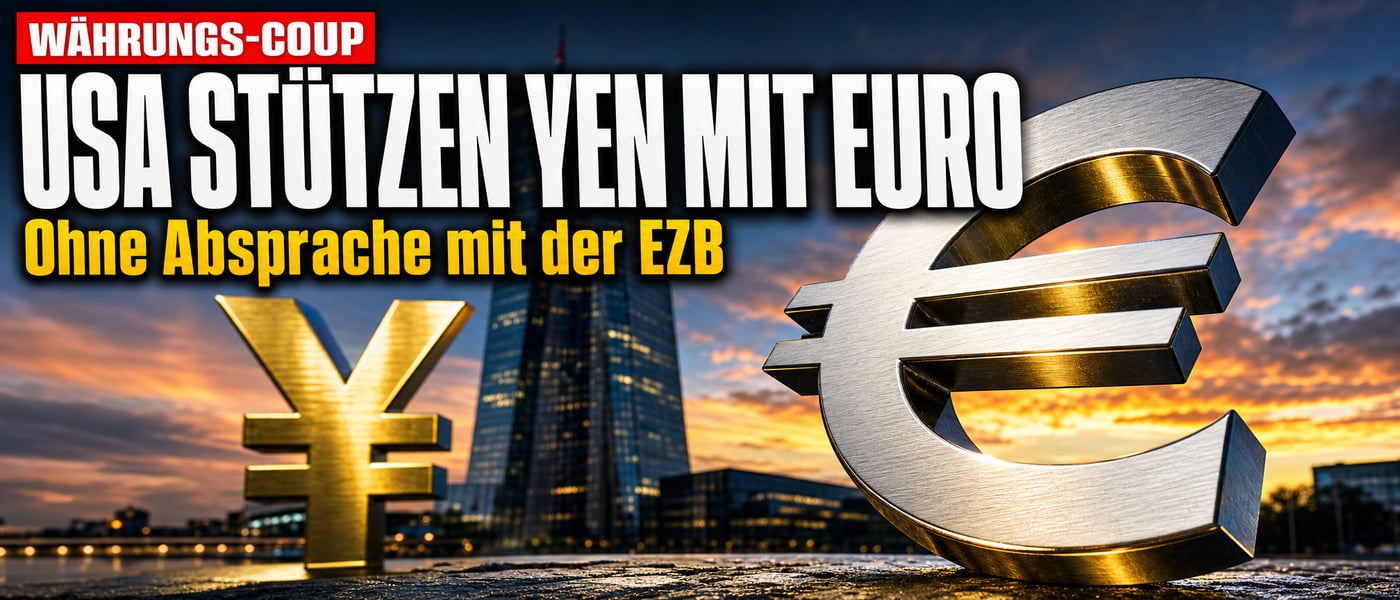 Euro-Coup aus Washington: USA stützen den Yen – mit Europas Geld