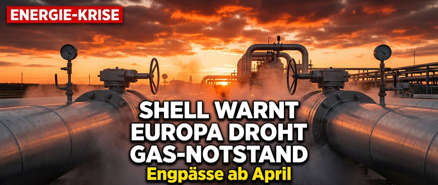 Europas Energieversorgung vor dem Kollaps? Shell-Chef warnt vor dramatischen Engpässen ab April