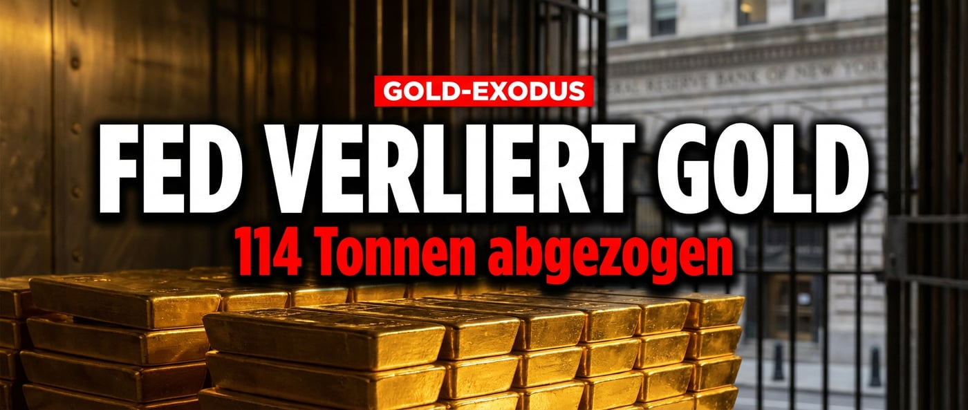 Exodus aus dem Fed-Tresor: Zentralbanken misstrauen dem amerikanischen Goldlager