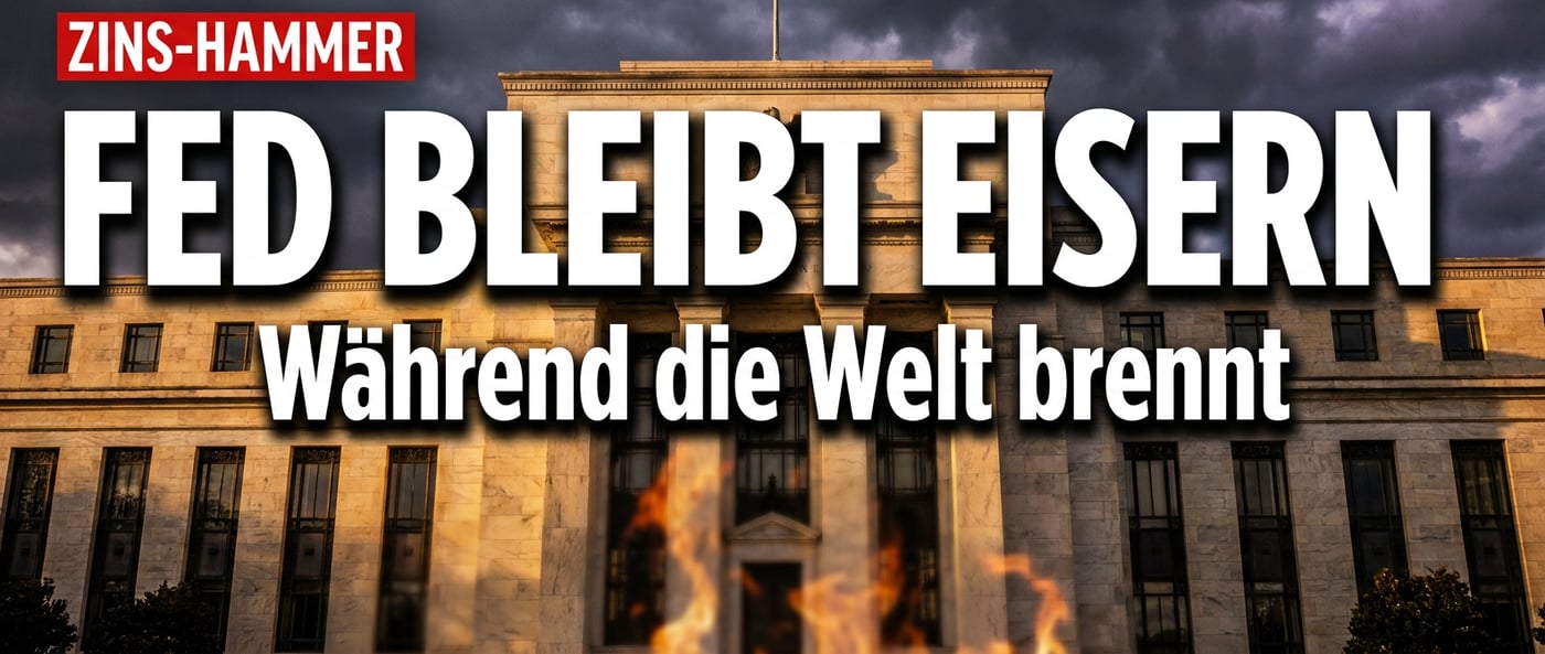 Fed bleibt eisern: Powell hält Zinsen stabil – während die Welt brennt