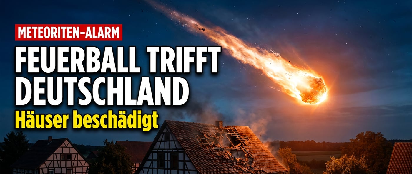 Feuerball über Deutschland: Meteorit beschädigt Häuser in Rheinland-Pfalz