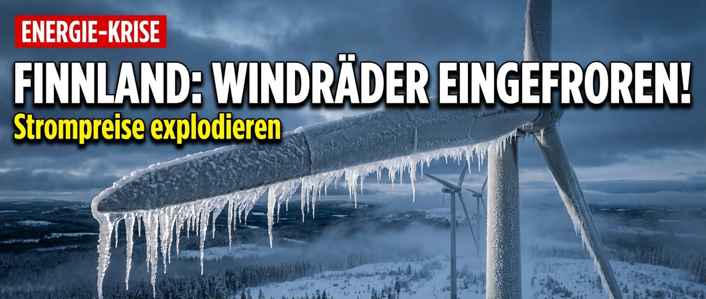 Finnlands Windkraft-Desaster: Wenn die grüne Energiezukunft im Eis erstarrt