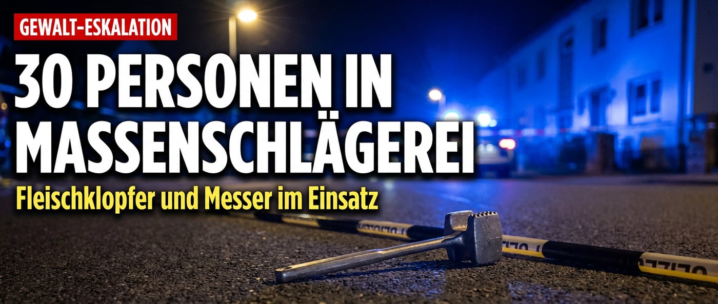 Fleischklopfer und Messer: Massenschlägerei syrischer Großfamilien erschüttert saarländische Kleinstadt