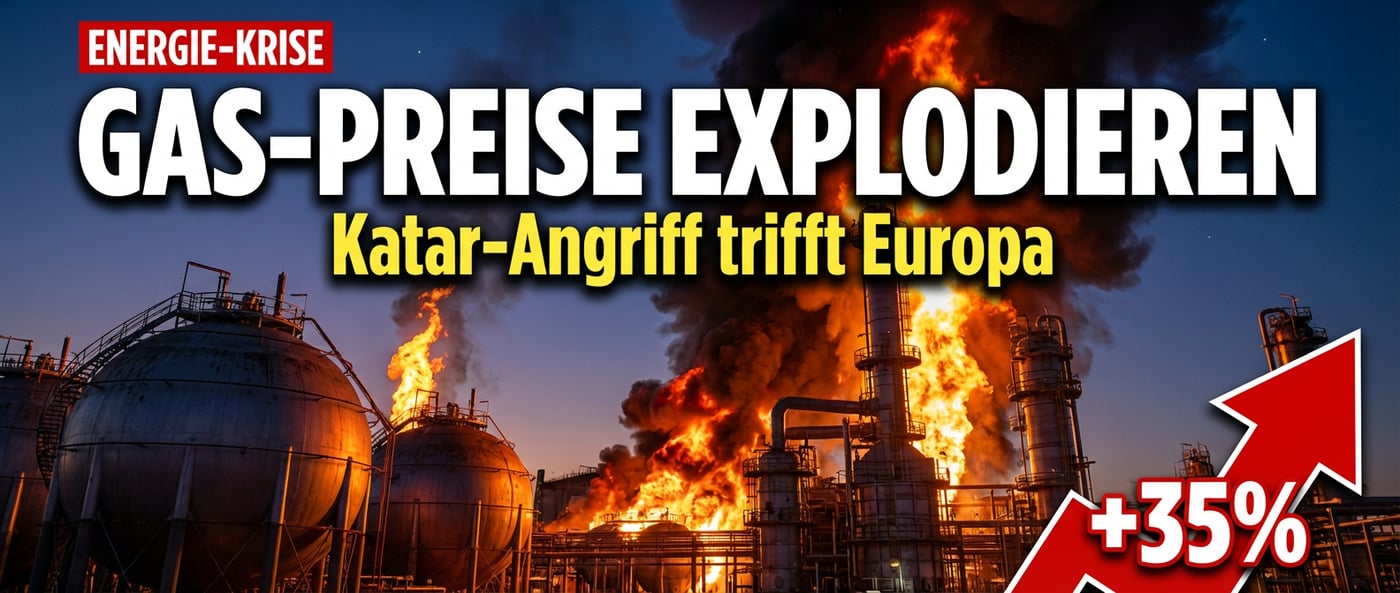 Gaspreise explodieren: Iranischer Vergeltungsschlag auf Katar trifft Europa ins Mark