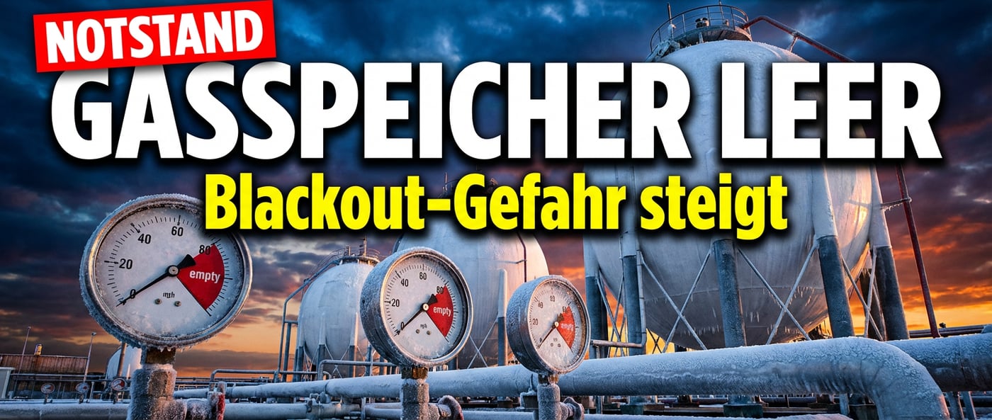 Gasspeicher am Limit: Deutschland droht der kalte Blackout