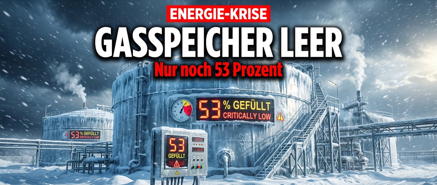 Gasspeicher auf historischem Tiefstand: Deutschland steuert sehenden Auges in die Versorgungskrise