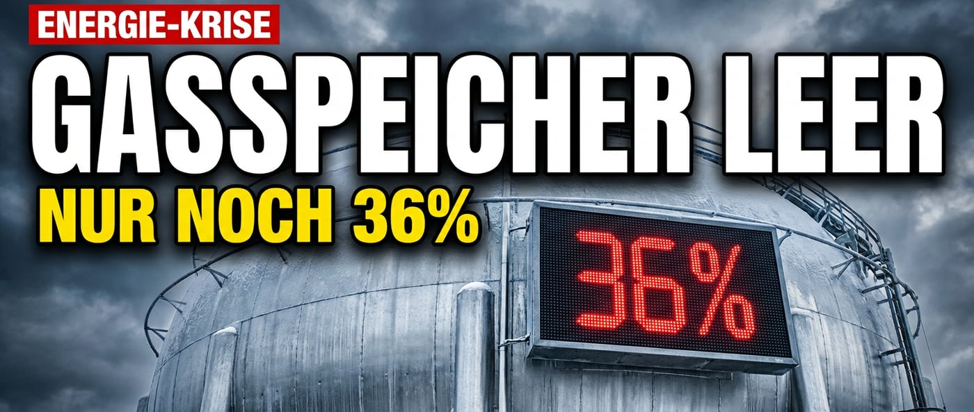 Gasspeicher auf historischem Tiefstand – und die Bundesnetzagentur beschwichtigt