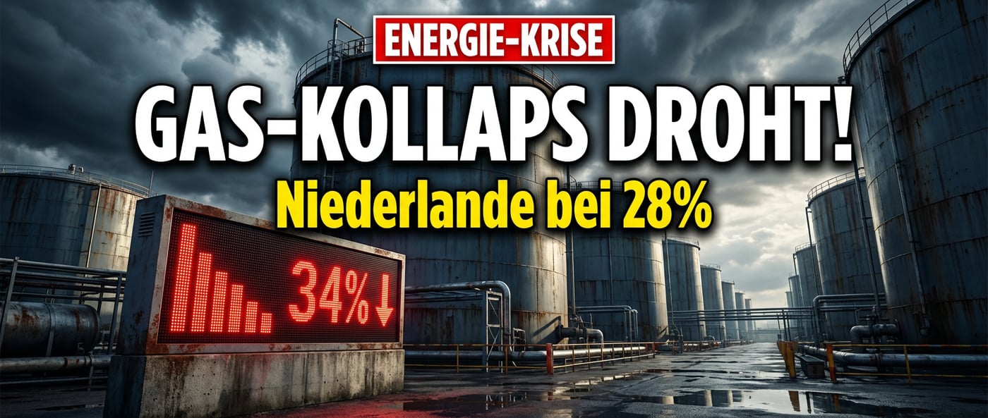Gasspeicher im freien Fall: Droht Deutschland der Energie-Kollaps durch niederländischen Lieferausfall?