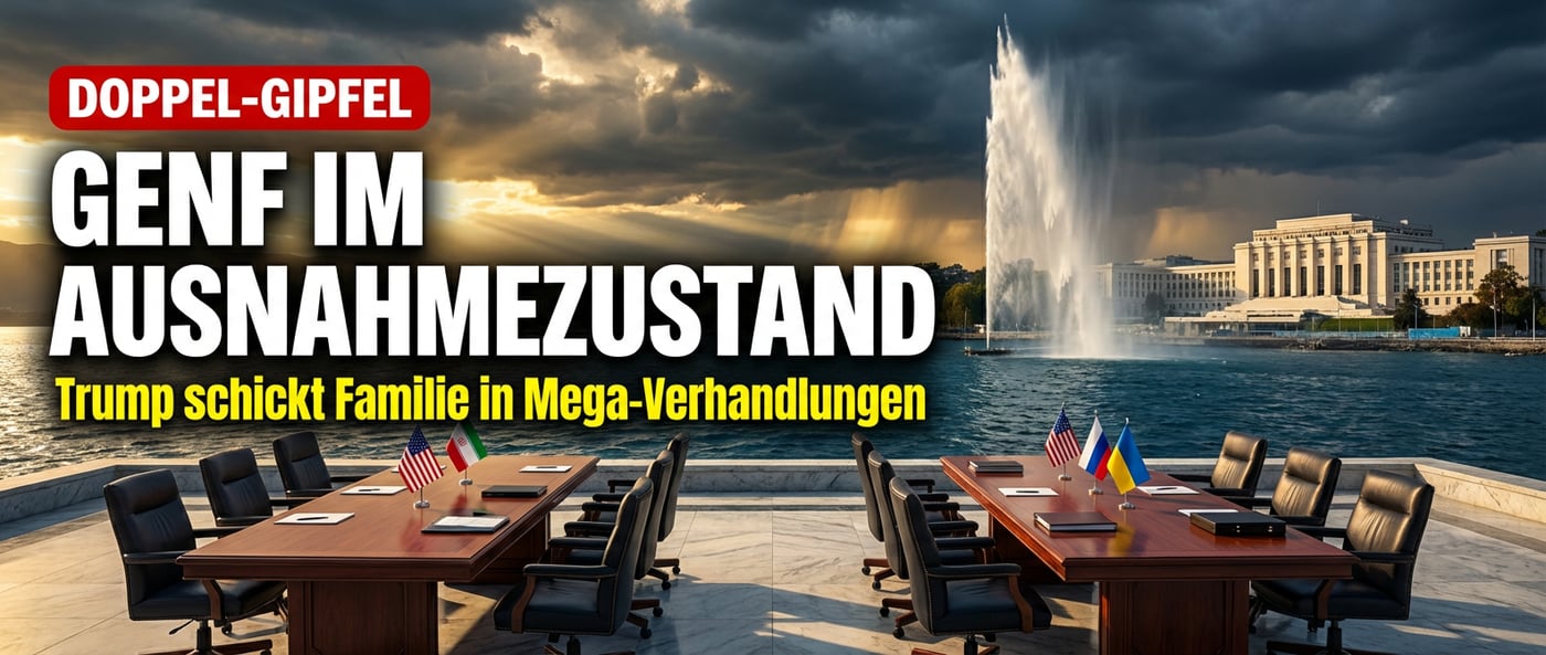Genf wird zum diplomatischen Brennpunkt: Trump schickt Schwiegersohn und Sondergesandten in Doppelverhandlungen