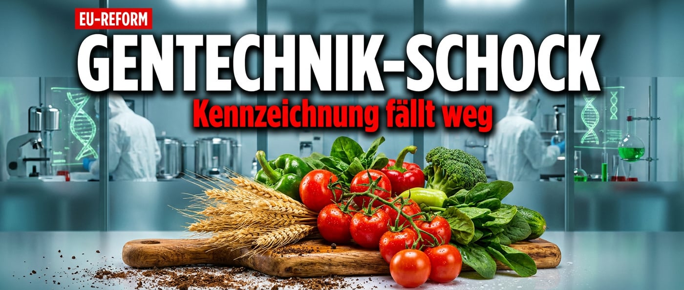 Gentechnik durch die Hintertür: Brüssel kippt die Kennzeichnungspflicht – und der Verbraucher schaut in die Röhre