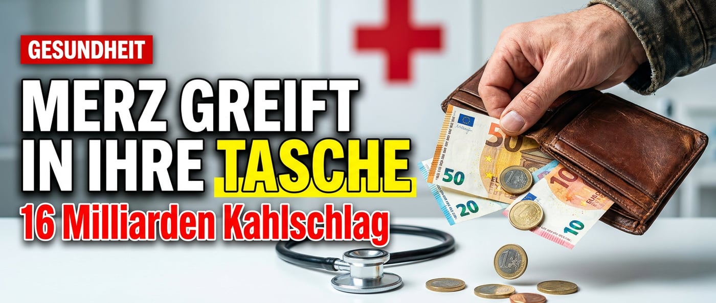 Gesundheits-Kahlschlag: Wie die Merz-Regierung den Bürgern in die Tasche greift