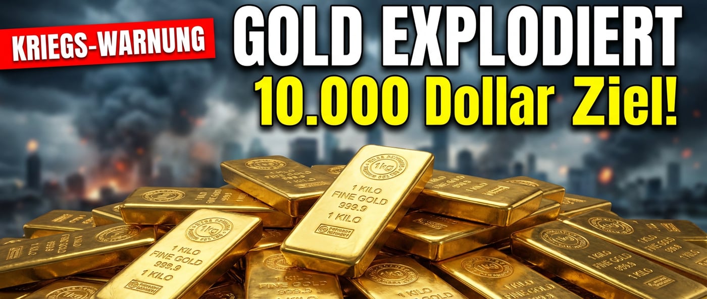 Gold auf dem Weg zu 10.000 Dollar: Finanzanalyst warnt vor Europas Kriegstreiberei