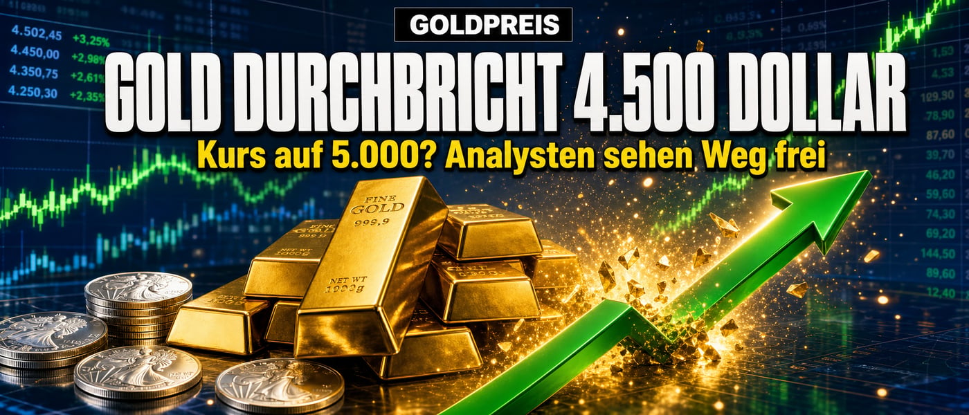Gold-Explosion über 4.500 Dollar: Kurs auf die 5.000?