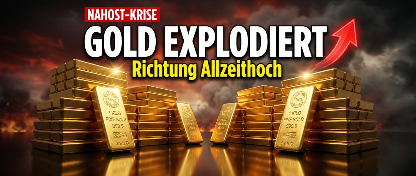 Gold im Sturmflug: Nahost-Eskalation katapultiert Edelmetall Richtung Allzeithoch