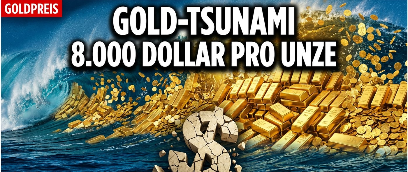 Gold-Tsunami voraus: Deutsche Bank sieht 8.000 Dollar pro Unze – Dollar-Hegemonie bröckelt