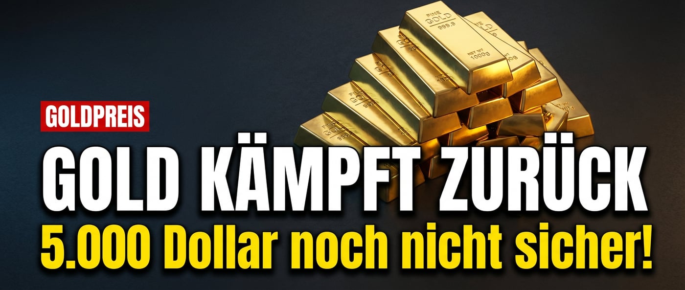 Goldpreis kämpft sich zurück: Warum die 5.000-Dollar-Marke noch lange nicht sicher ist