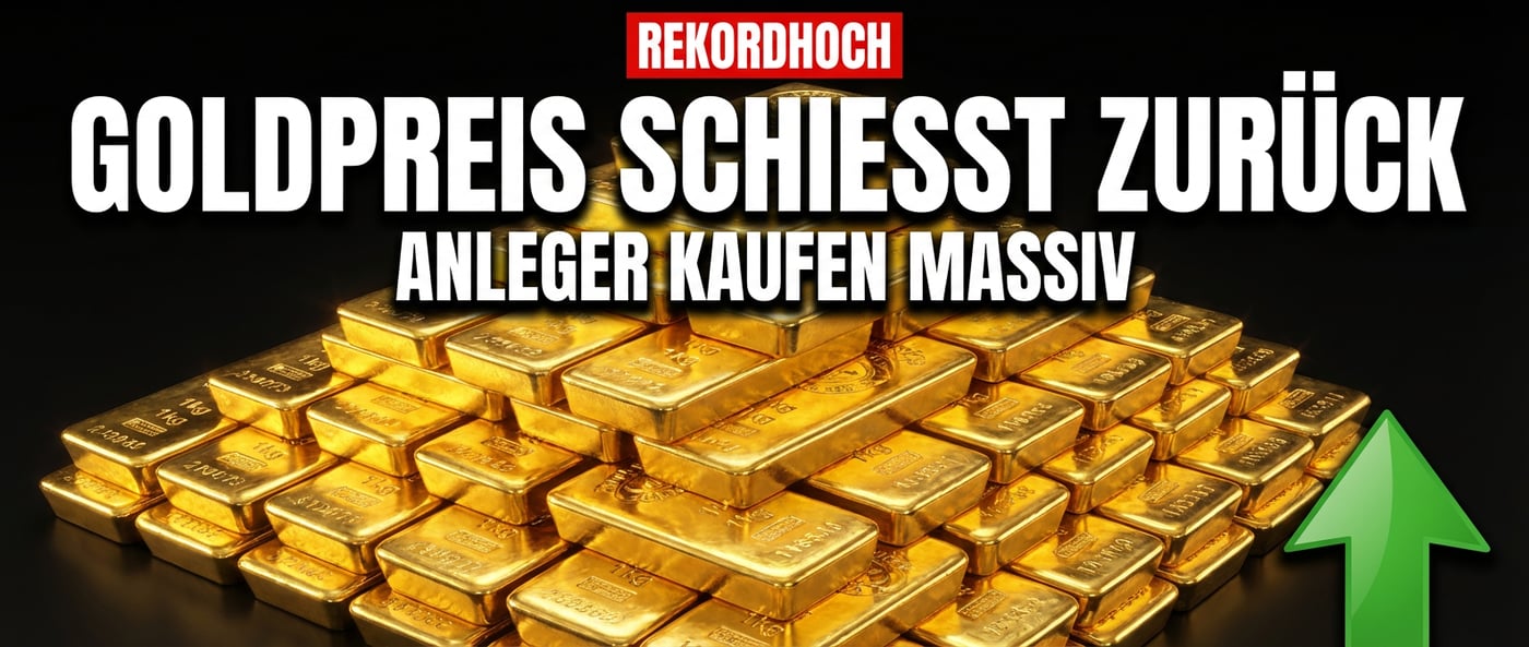 Goldpreis schießt zurück: Anleger nutzen Kursrückgang für massive Zukäufe