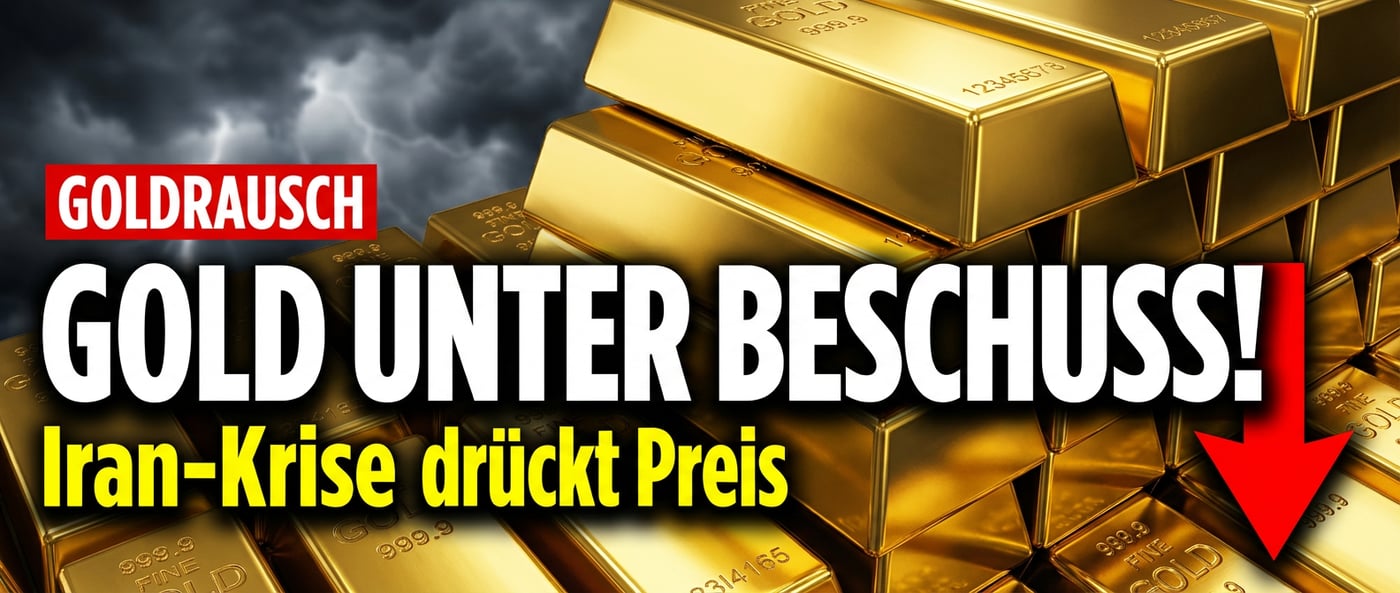 Goldpreis unter Beschuss: Eskalation am Persischen Golf drückt Edelmetalle in die Knie