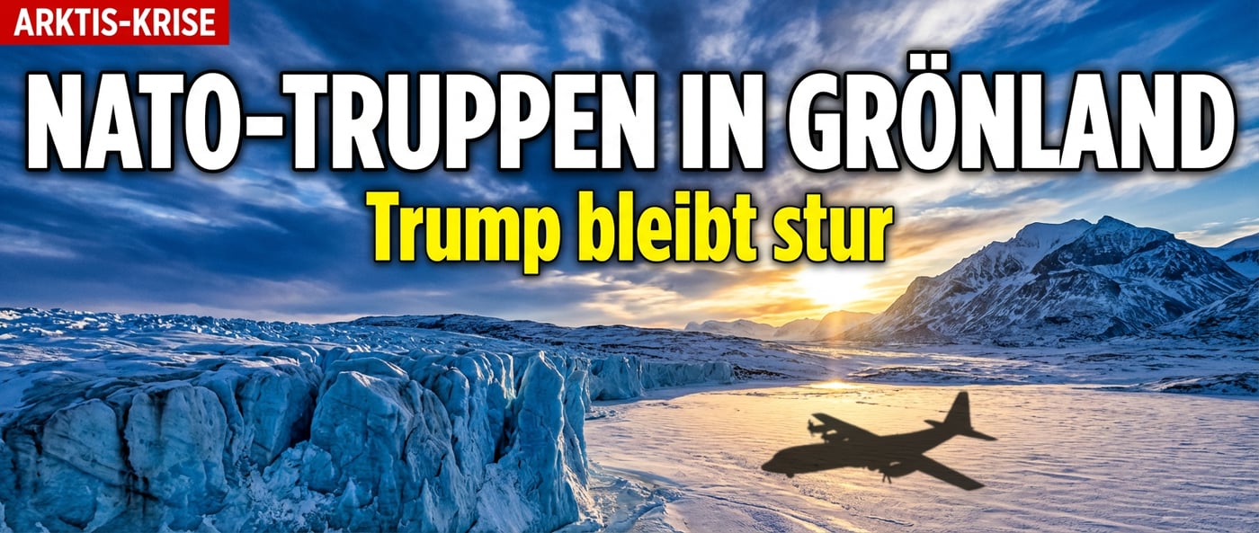 Grönland-Krise: NATO-Soldaten landen auf der Arktisinsel – Trump zeigt sich völlig unbeeindruckt