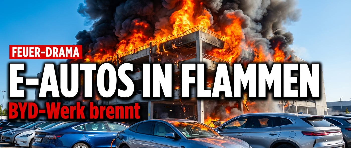 Großbrand bei BYD: Wenn Elektroautos in Flammen aufgehen