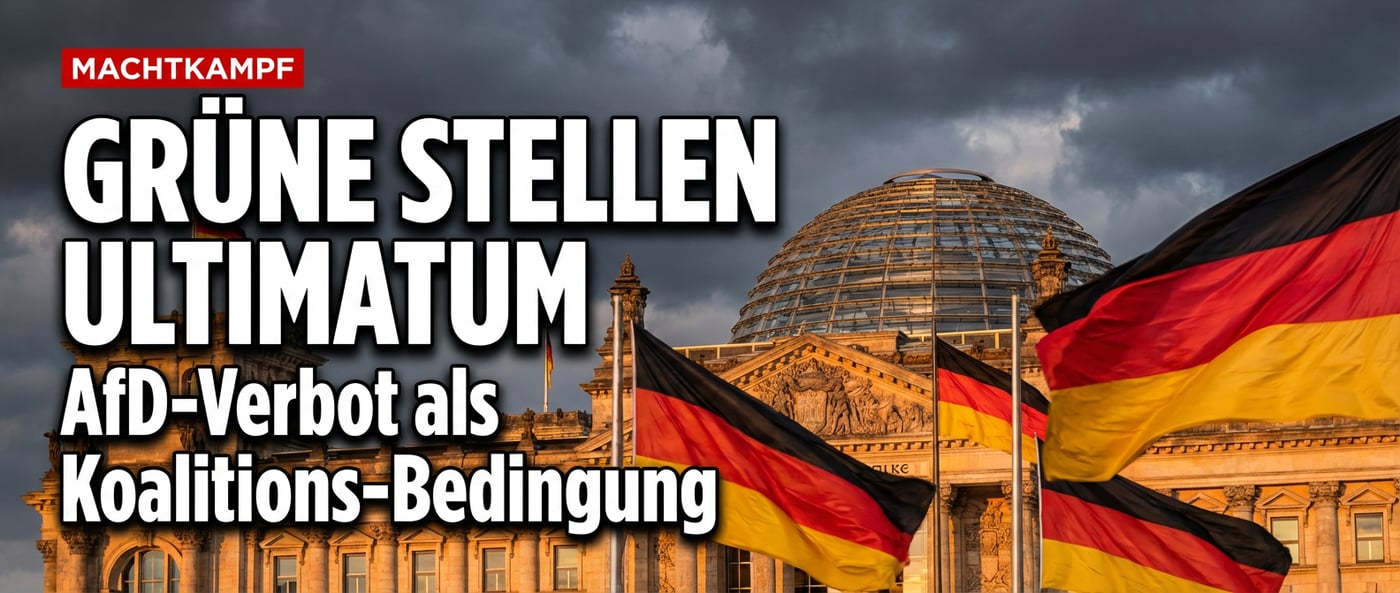 Grüne Erpressung: AfD-Verbot als Eintrittskarte zur Regierung