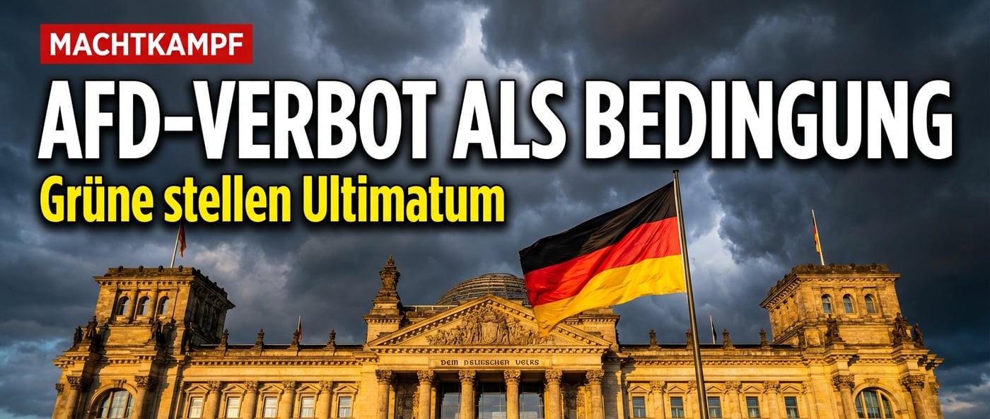 Grüne fordern AfD-Verbot als Koalitionsbedingung: Demokratie oder Diktatur?