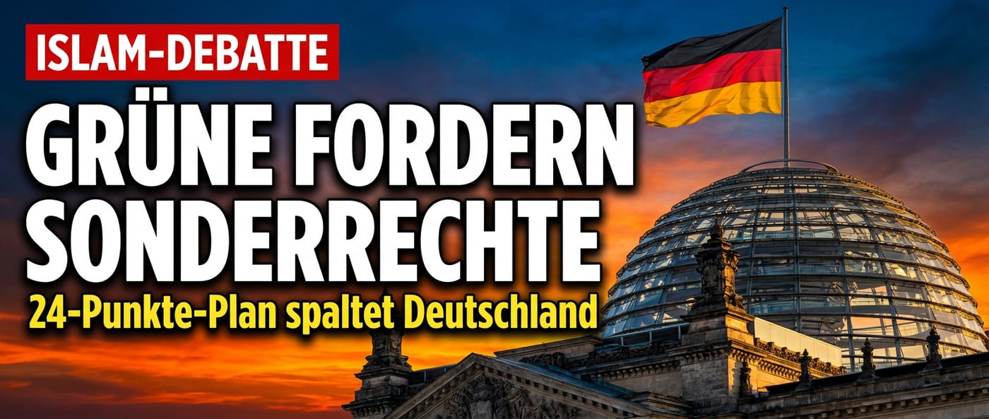 Grüne fordern Sonderrechte für Muslime: Ein Maßnahmenpaket, das Deutschland spaltet