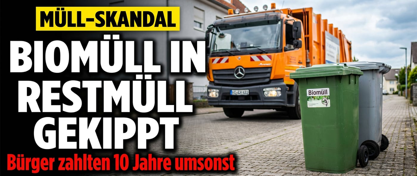 Grüne Vorzeigestadt Tübingen: Biomüll landete jahrelang im Restmüll – Bürger zahlten trotzdem brav für die Trennung