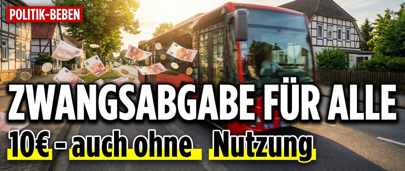 Grüne Zwangsabgabe: Wer nicht Bus fährt, soll trotzdem zahlen