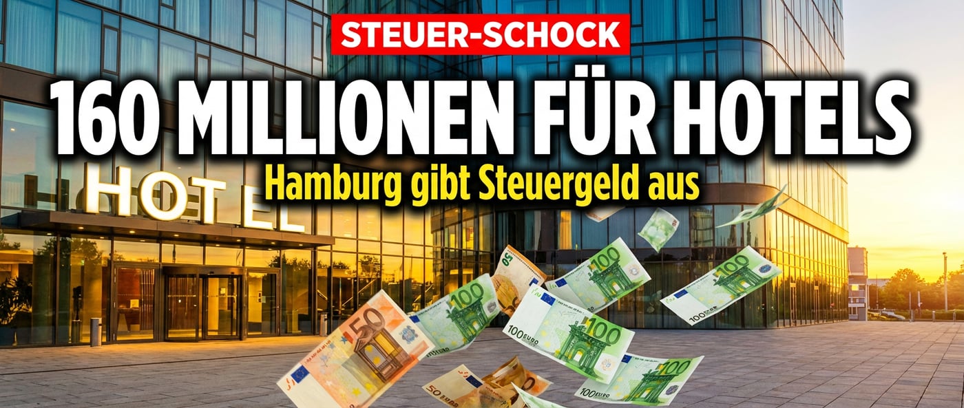 Hamburgs Hotel-Millionen: Wie die Hansestadt 160 Millionen Euro Steuergeld für Migranten verbrennt
