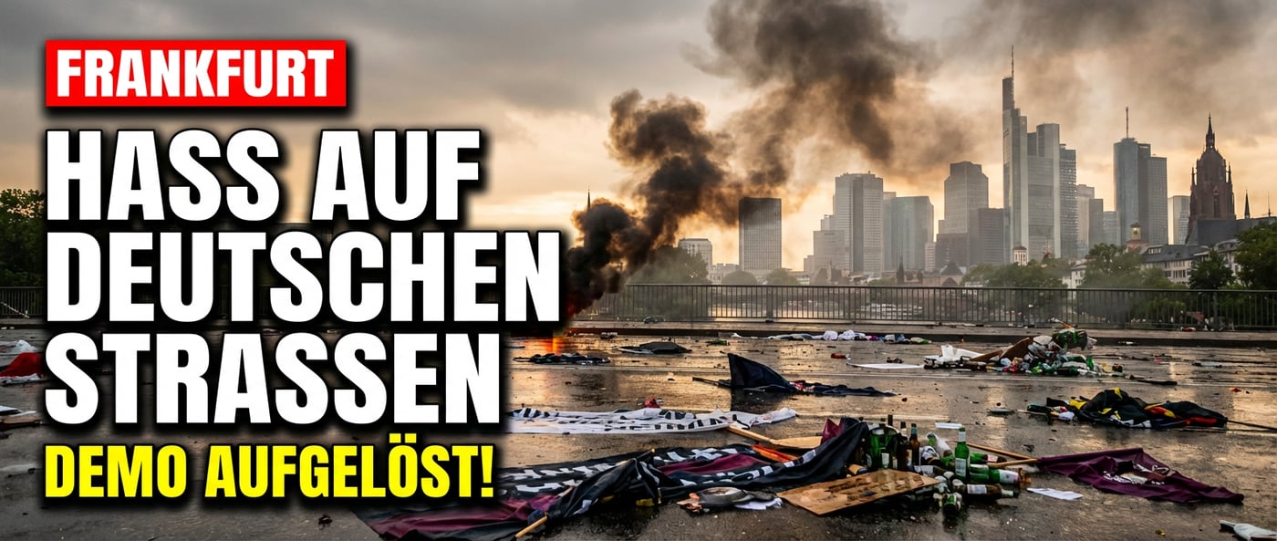 Hass auf deutschen Straßen: Polizei muss anti-israelische Demo in Frankfurt auflösen