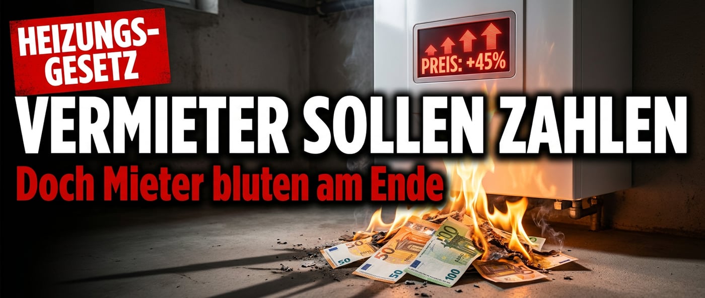 Heizungsgesetz 2.0: Vermieter sollen bluten – doch am Ende zahlt wieder der Mieter