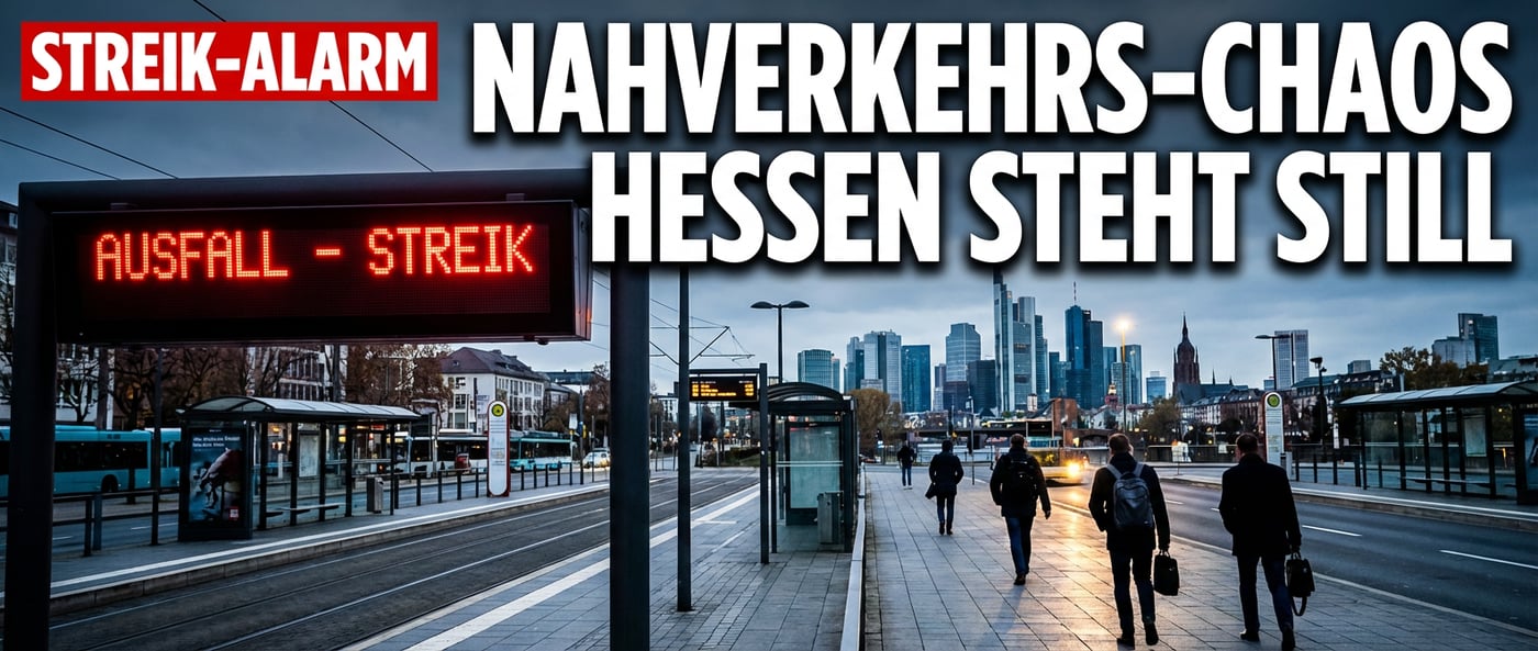 Hessen droht Nahverkehrs-Chaos: Ver.di legt den ÖPNV lahm