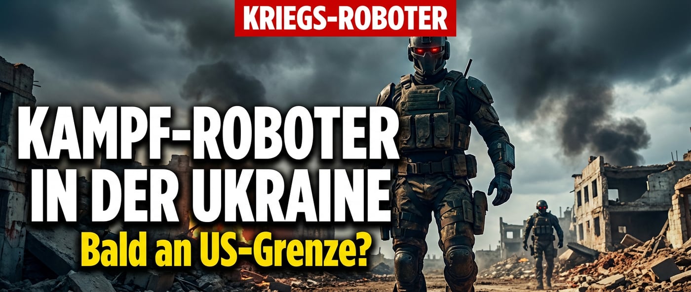 Humanoide Kampfroboter in der Ukraine getestet – und bald an der US-Grenze?