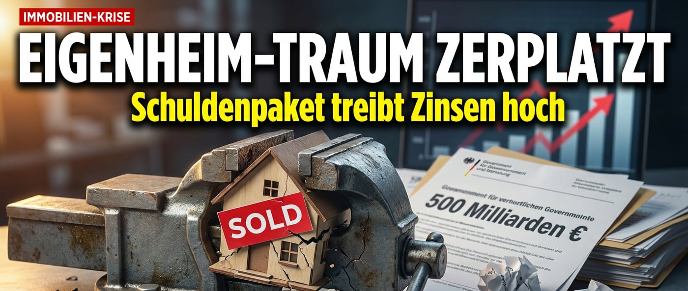 Immobilienmarkt im Würgegriff: Wie das Schuldenpaket der Merz-Regierung den Traum vom Eigenheim zerstört