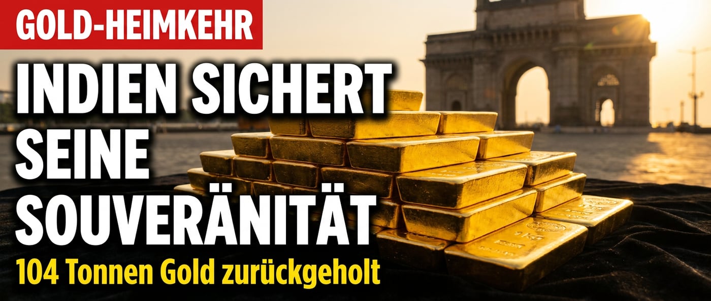 Indien holt sein Gold heim: Während Berlin schläft, sichert Neu-Delhi seine Souveränität