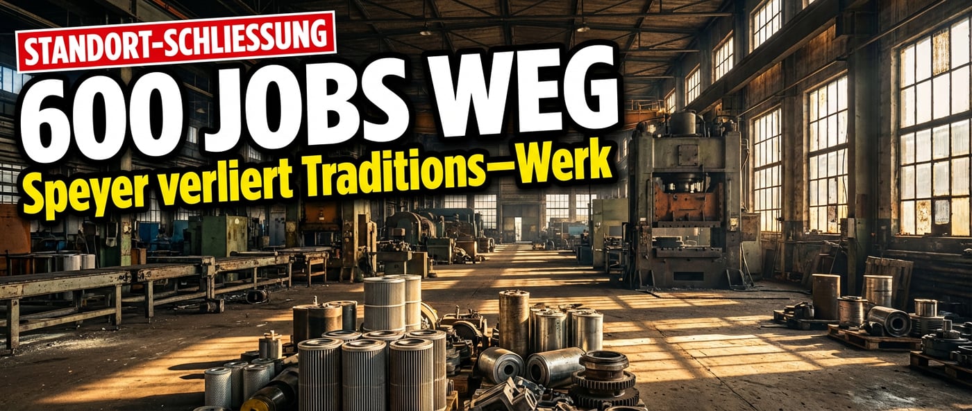 Industrie-Kahlschlag in Speyer: MANN+HUMMEL zieht nach 80 Jahren den Stecker