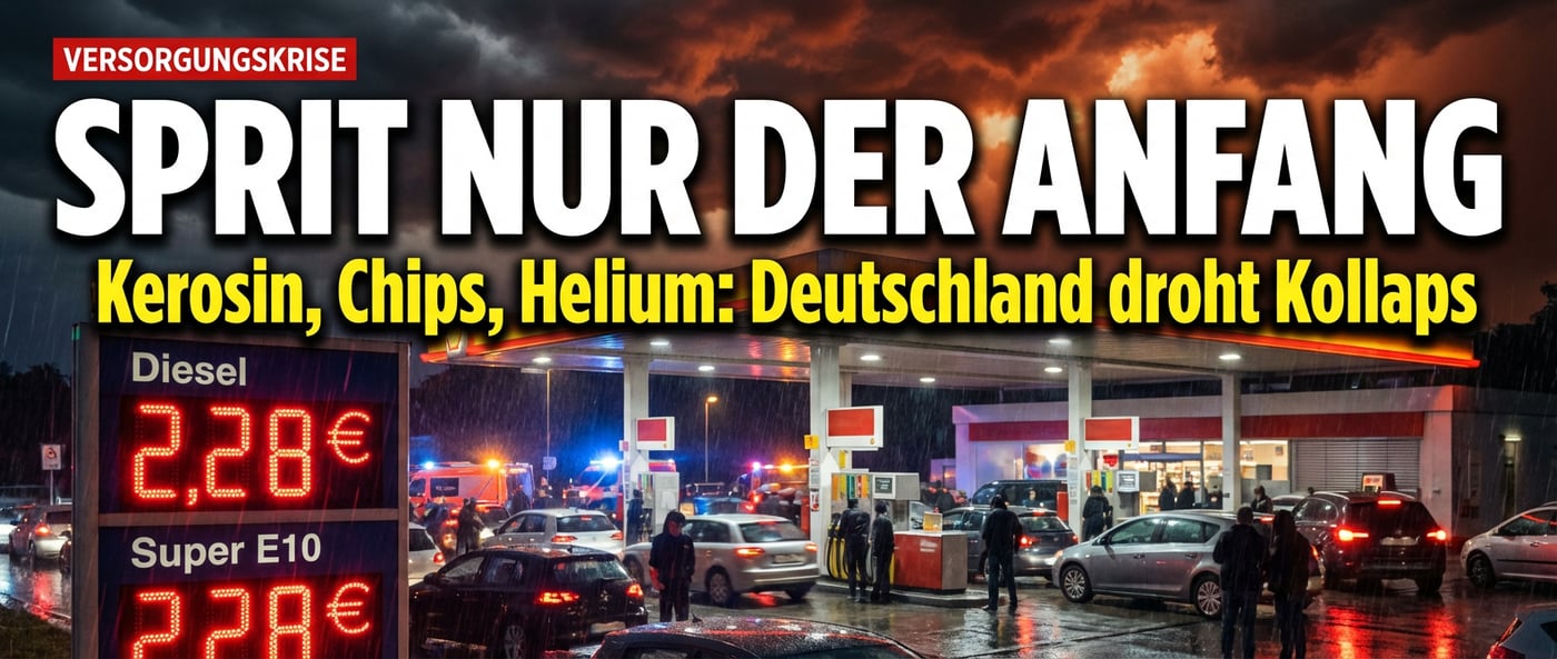 Irankrieg treibt Deutschland in die Versorgungskrise: Spritpreise sind erst der Anfang