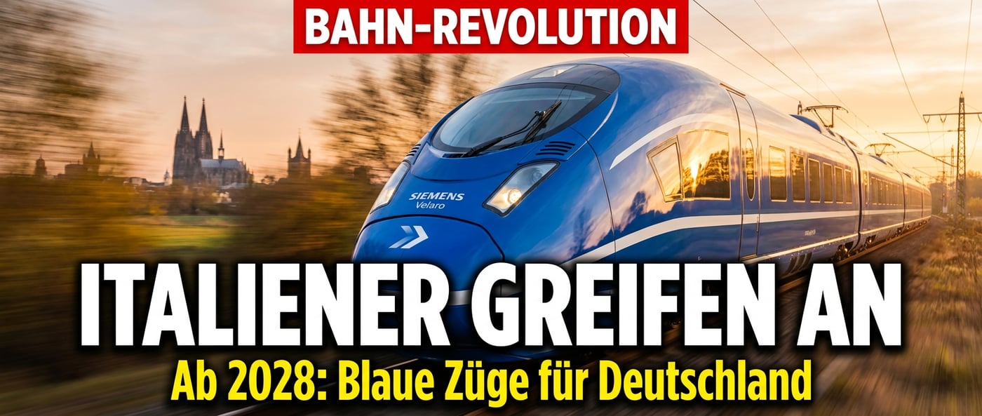 Italienische Konkurrenz für die Deutsche Bahn: Italo greift ab 2028 mit blauen Zügen an