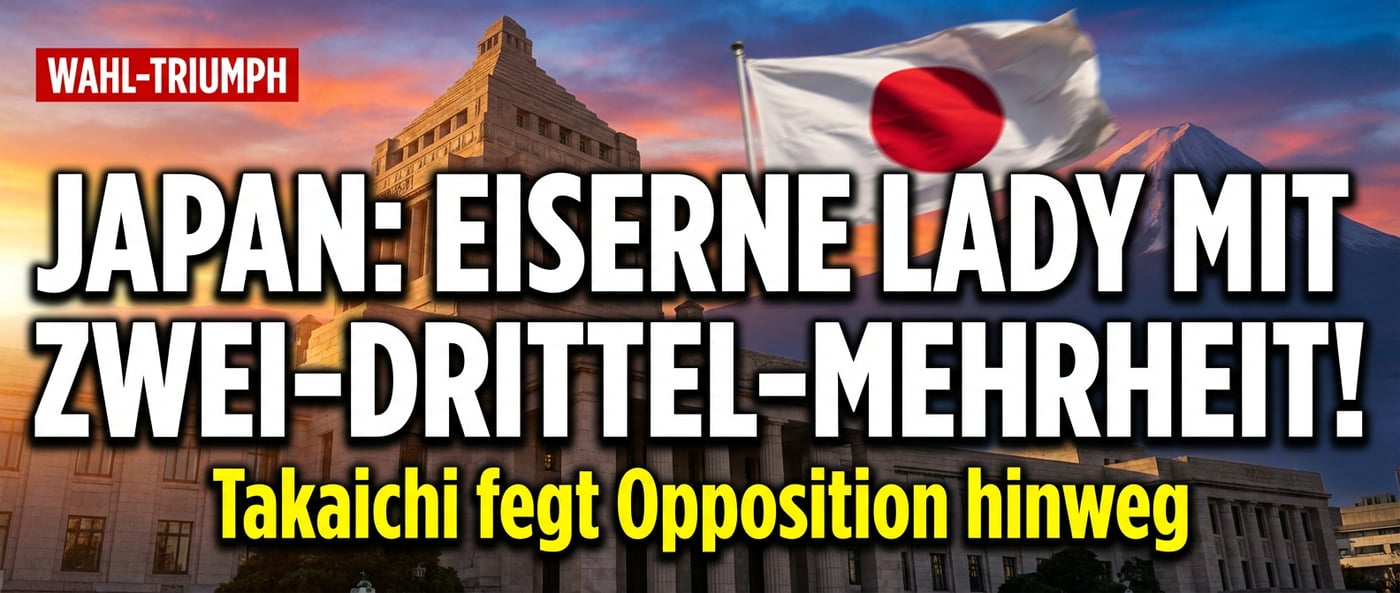 Japans eiserne Lady triumphiert: Takaichi fegt Opposition mit historischer Zwei-Drittel-Mehrheit hinweg