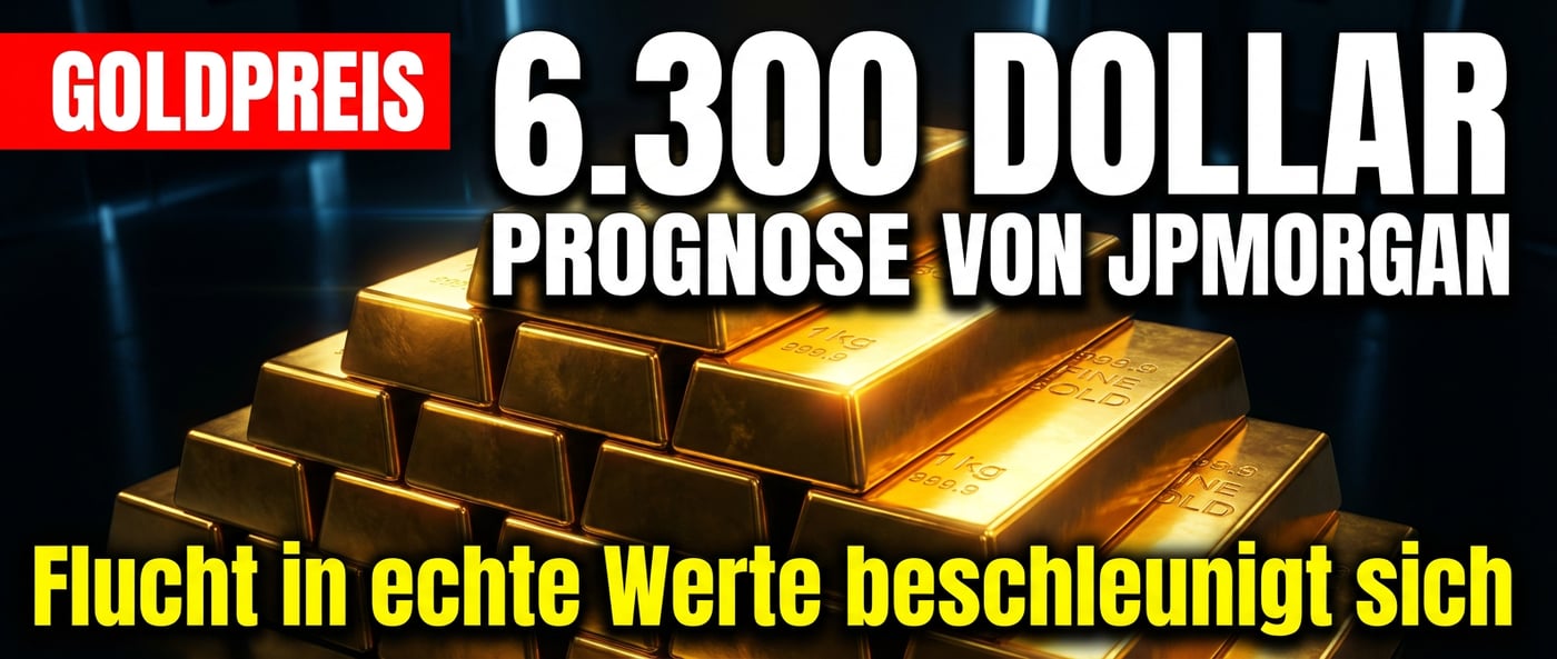 JPMorgan prophezeit Goldpreis von 6.300 Dollar – Edelmetall bleibt Fels in der Brandung