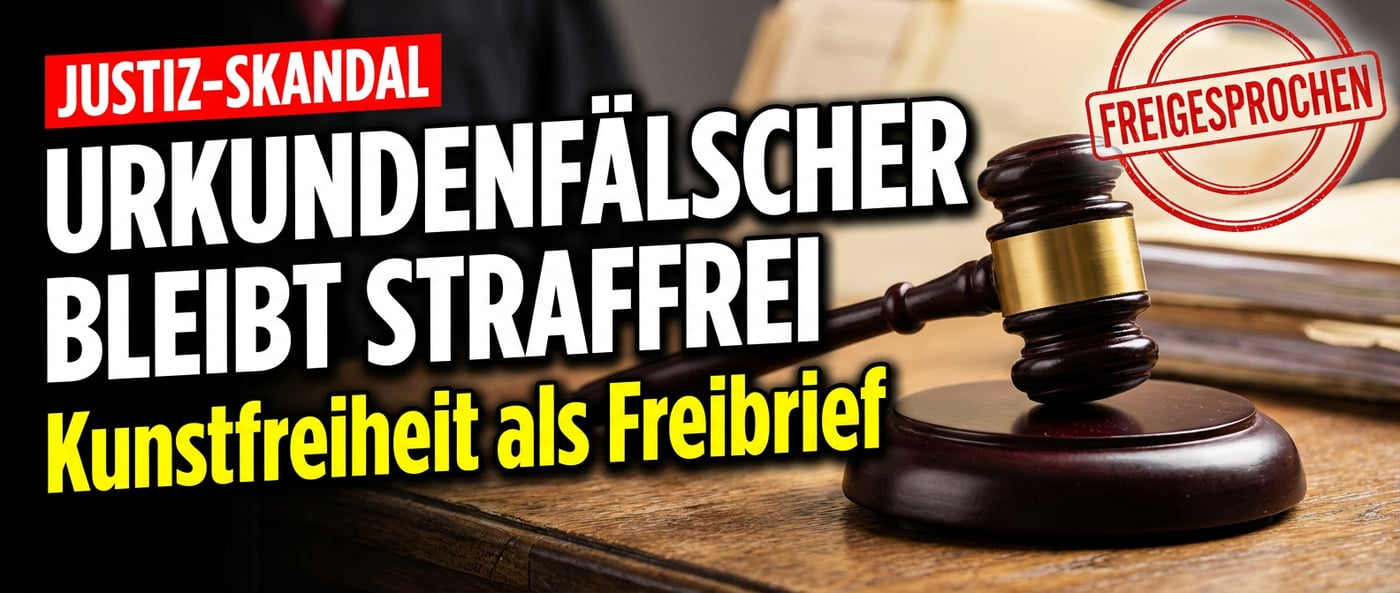 Justizskandal: Urkundenfälscher bleibt straffrei – Kunstfreiheit als Freibrief für linksradikale Aktionen