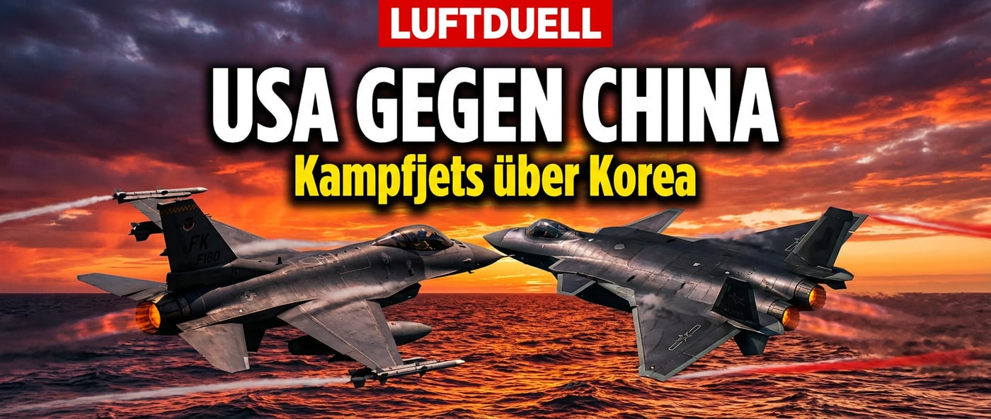 Kampfjets über dem Gelben Meer: USA und China liefern sich brisantes Luftduell nahe Korea