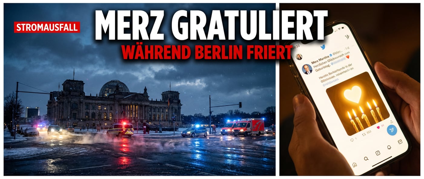 Kanzler Merz gratuliert zum Geburtstag – während Berlin friert